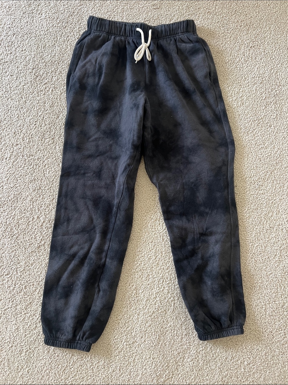 Women’s Black Tie-Dye Jogger Sweatpants